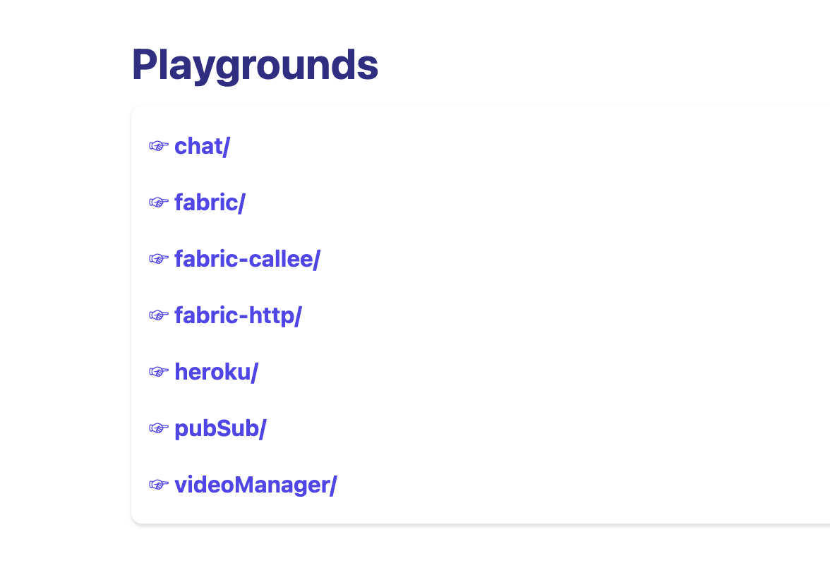SignalWire SDK playgrounds